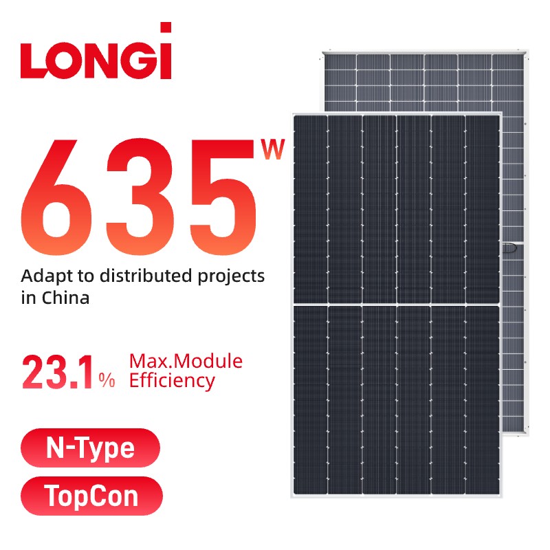 Pannello solare LONGi Hi-MO7 bifacciale 615-645w LR5-78HGD