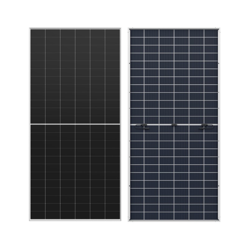 Pannello solare bifacciale WERAN 640-670W HPBC 2.0 - Modulo fotovoltaico a doppio vetro con contatto posteriore OEM per progetti di utilità ed EPC
