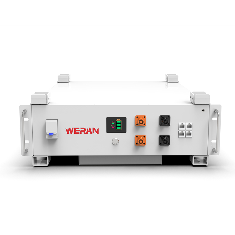 Batteria rack WERAN WRL-48100RW 51,2 V 100 Ah LiFePO4 (5,12 kWh) - 8000 cicli, CAN/RS485, ESS domestico impilabile