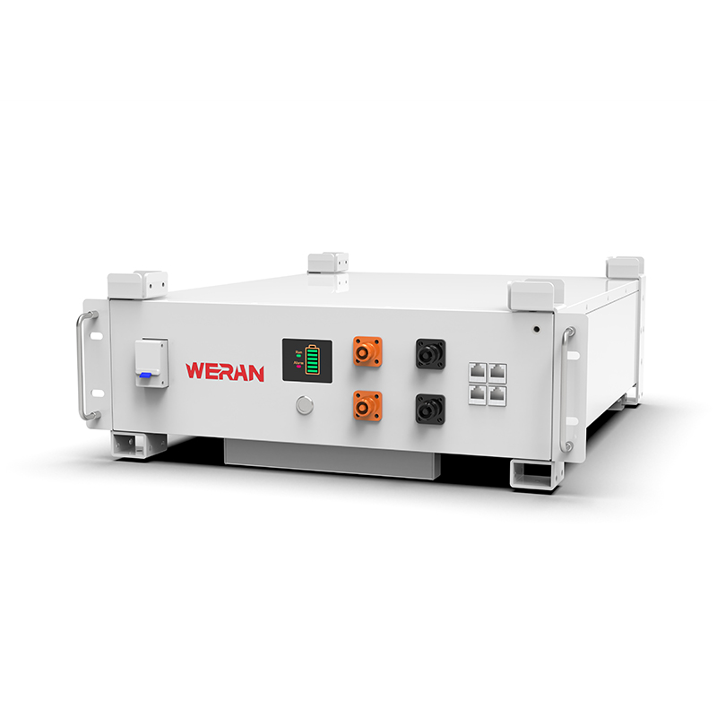 Batteria rack WERAN WRL-48100RW 51,2 V 100 Ah LiFePO4 (5,12 kWh) - 8000 cicli, CAN/RS485, ESS domestico impilabile