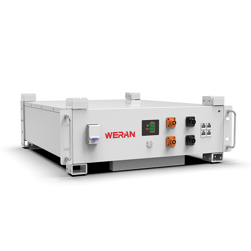 Batteria rack WERAN WRL-48100RW 51,2 V 100 Ah LiFePO4 (5,12 kWh) - 8000 cicli, CAN/RS485, ESS domestico impilabile