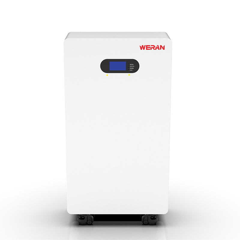 Batteria WERAN WRL-48200UW 51,2 V 200 Ah LiFePO4 (10,24 kWh) - IP65 con ruote/montaggio a parete, accumulo solare impilabile 48 V