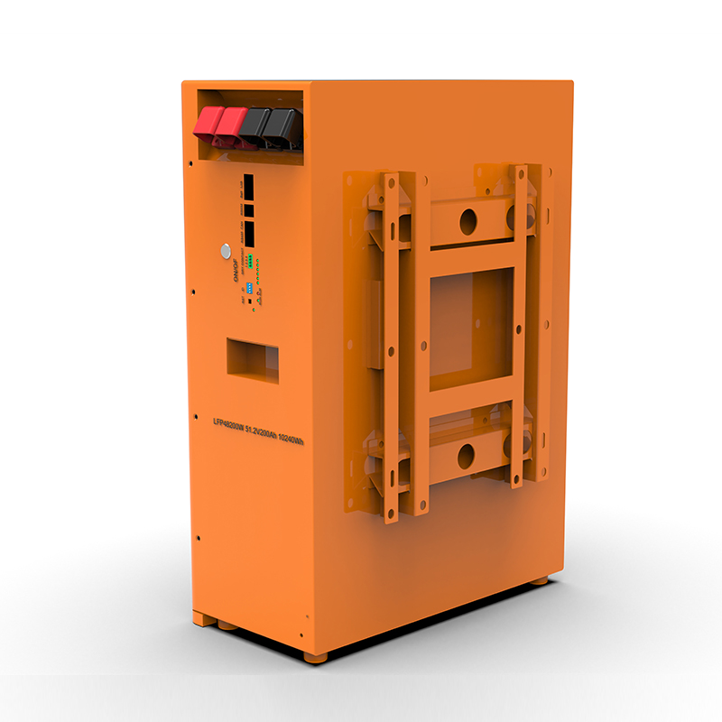Batteria LiFePO4 montata a parete WERAN WRL-48200WO 51,2 V 200 Ah (10,24 kWh) - IP65, ESS residenziale ad alta capacità