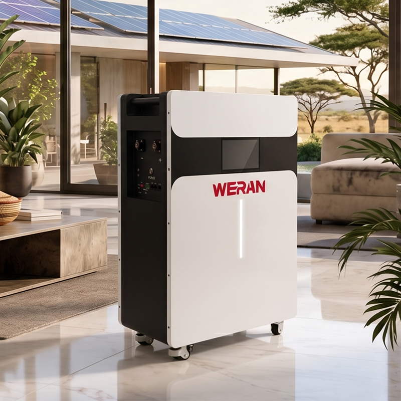 WERAN 51.2V 314Ah 16kWh Batteria a rulli LiFePO4 per accumulo di energia domestica