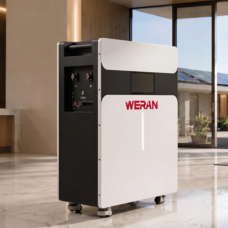 WERAN 51.2V 314Ah 16kWh Batteria a rulli LiFePO4 per accumulo di energia domestica